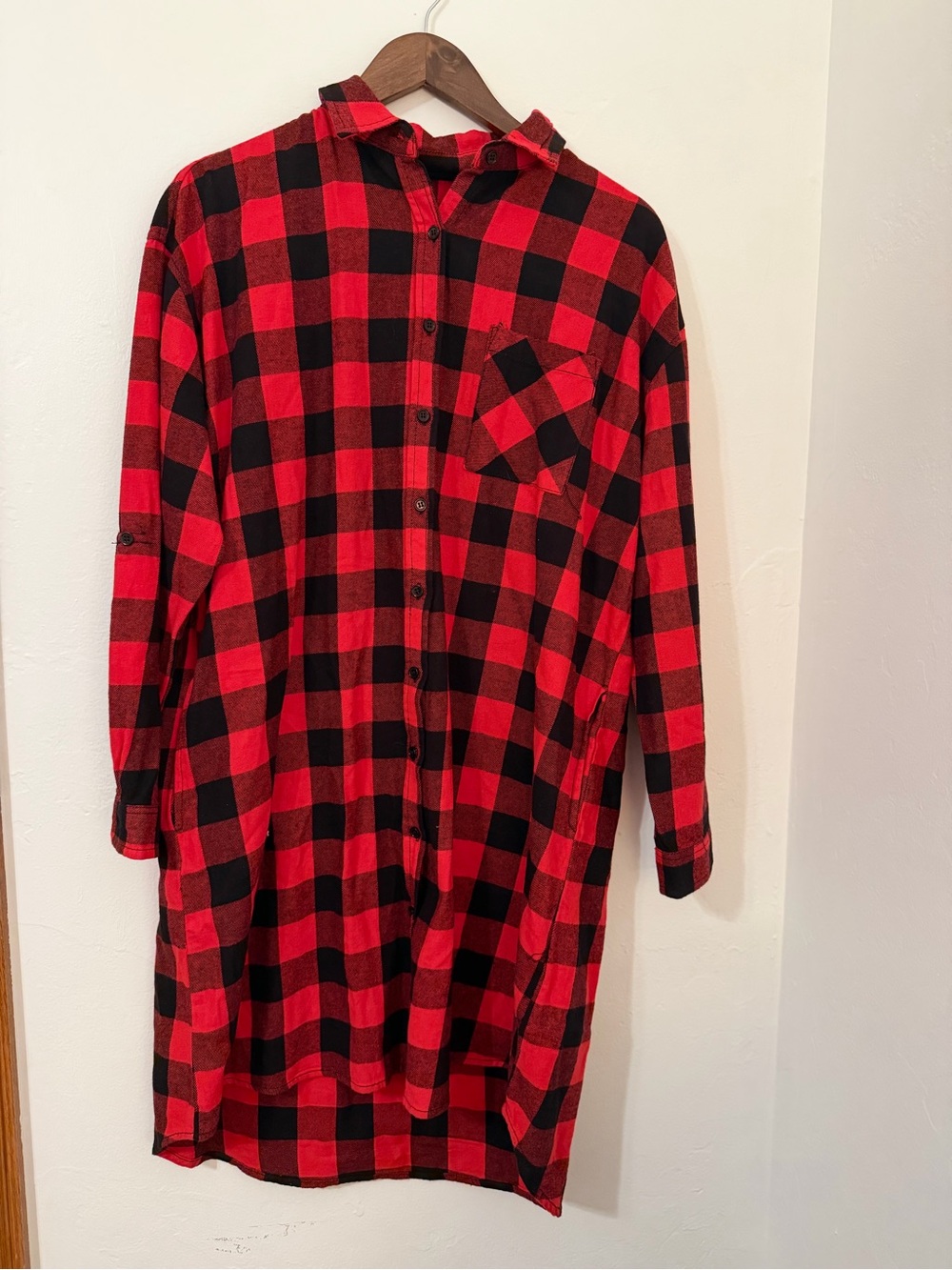 Flannel dress/jacket